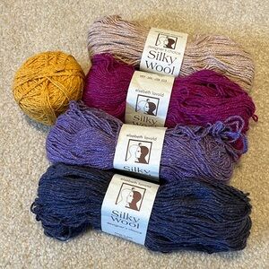 NWT 5 skeins Elsebeth Lavold Silky Wool Yarn